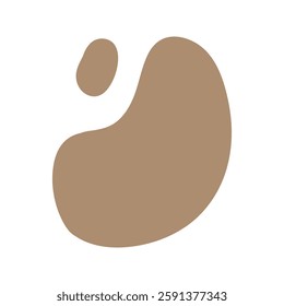 Abstract Boho random blob shapes simple hand drawn doodle art. Modern aesthetic illustrations. Bohemian style collection of contemporary artistic design element.
