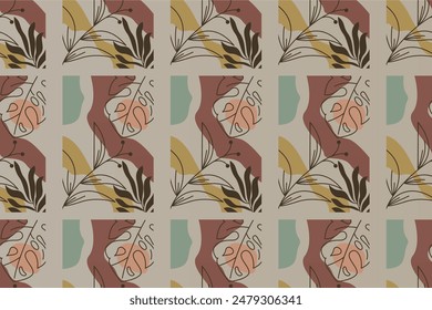 Abstract boho seamless pattern background. Seamless pattern background boho style. Boho asset as a seamless pattern illustration
