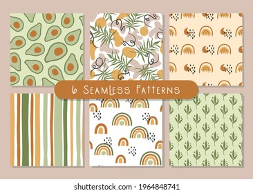 Abstract boho seamless pattern or digital paper