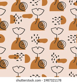 Abstract boho seamless pattern or digital paper