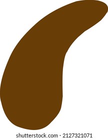 Resumen de la forma de boho sobre un fondo blanco