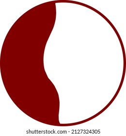 Abstract boho shape on a white background