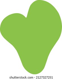 Abstract boho shape on a white background