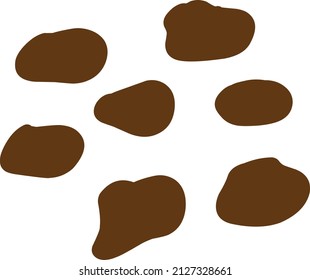 Abstract boho shape on a white background
