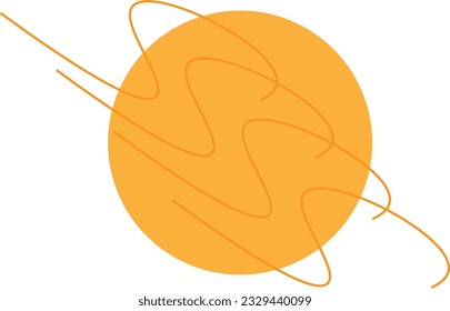 Abstract boho shape vector element