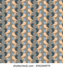 Abstract boho unisex seamless pattern