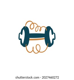Abstrakte boho Vektorformen. Doodle Icon für Modedesign, Sommersaison oder Naturkonzept. Moderne, handgezeichnete Illustration.