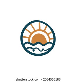 Abstract boho vector shapes. Doodle icon for fashion design, summer season or natural concept. Modern hand drawn illustration.