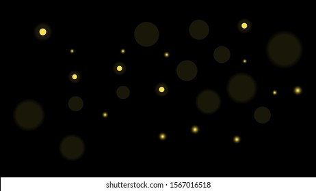 Abstract bokeh background for banner design. Christmas bokeh holiday decoration. Glowing light effect. Vector illustration.