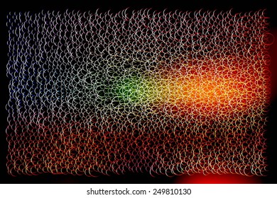 Abstract bokeh background. blue lights on a black background