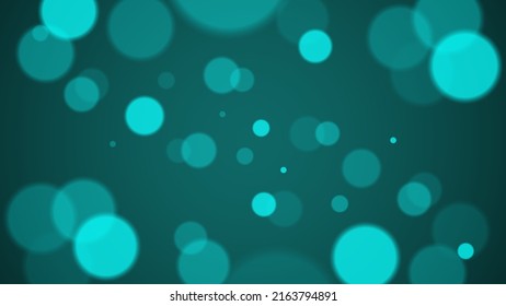 Resumen ilustración vectorial de partículas azules de fondo de Bokeh.