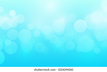Abstract bokeh background blue sky illustration. Vector 10 EPS.