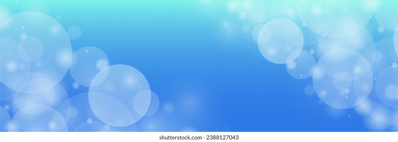 Abstract bokeh background blue sky illustration. Vector 10 EPS.