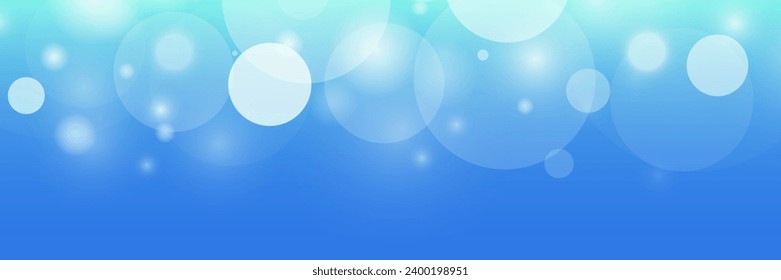 Abstract bokeh background blue sky illustration. Vector 10 EPS.