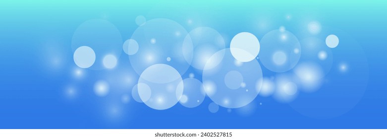 Abstract bokeh background blue sky illustration. Vector 10 EPS.