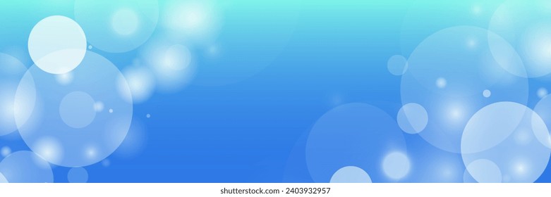 Resumen de la ilustración azul cielo del fondo bokeh. Vector 10 EPS.