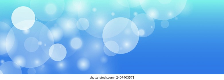 Abstract bokeh background blue sky illustration. Vector 10 EPS.	
