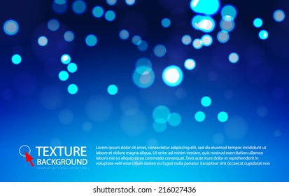 Abstract bokeh background. Christmas lights. Vector illustration