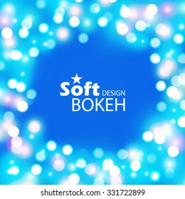 Abstract Bokeh Background. Christmas Lights. Show Design. Vector illustration