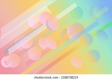 Abstract bokeh background with circles and lines