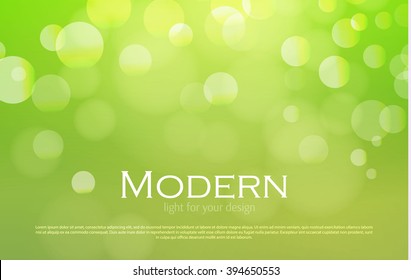 Abstract Bokeh Background. Colorful Design. Vector illustration.