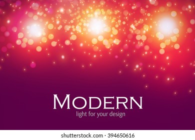 Abstract Bokeh Background. Colorful Design. Vector illustration.