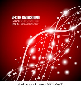 abstract bokeh background with curve line and light effect