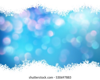 Abstract bokeh background. Festive defocused lights. EPS 10 vector file included