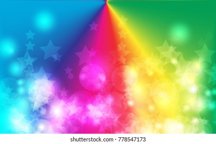 abstract bokeh background. Festive defocused lights Vector illustration