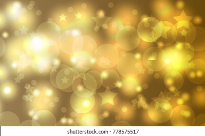 abstract bokeh background. Festive defocused lights.Vector illustration  
Festive gold background for card, flyer, invitation, placard, voucher
