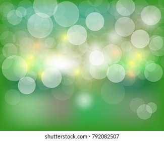 abstract bokeh background. Festive defocused lights.Vector illustration