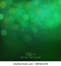 Abstract bokeh background. Festive lights. Vector illustration, eps10