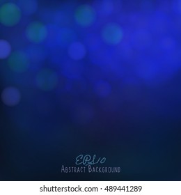 Abstract bokeh background. Festive lights. Vector illustration, eps10