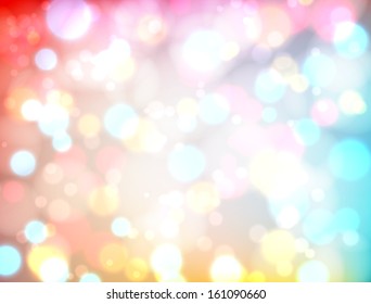 Abstract bokeh background of light colors. EPS10 vector.