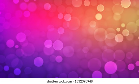 Abstract bokeh background, multicolor defocused lights, vector illustration