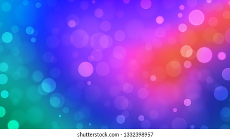 Abstract bokeh background, multicolor defocused lights, vector illustration