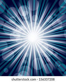 abstract bokeh background with ray light 
