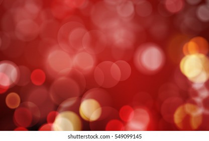 Resumen de fondo de bokeh en tonos rojos y rojos oscuros con los puntos de luz dorados y borrosos. El aspecto festivo y estupendo para ocasiones románticas.