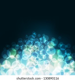 Abstract bokeh background, vector illustration with clipping mask