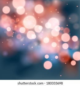 Abstract bokeh background. Vector illustration