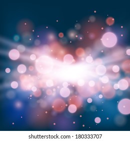 Abstract bokeh background. Vector illustration
