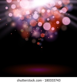 Abstract bokeh background. Vector illustration