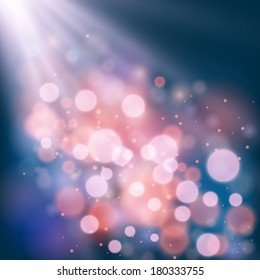 Abstract bokeh background. Vector illustration