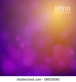 abstract bokeh background. Vector illustration