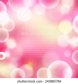 Abstract bokeh background. Vector illustration