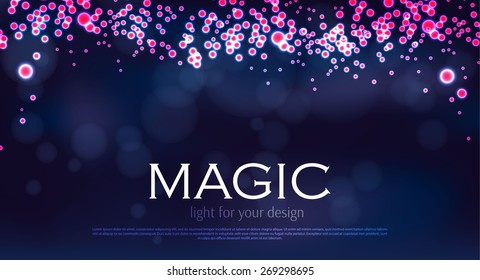 Abstract bokeh background. Vector illustration