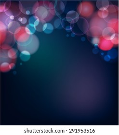 abstract bokeh background. Vector illustration.