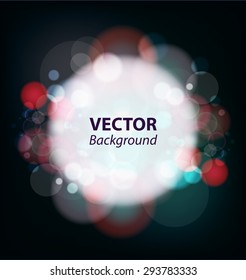 abstract bokeh background. Vector illustration.