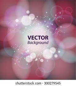 abstract bokeh background. Vector illustration.