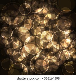 Abstract bokeh background. Vector illustration.